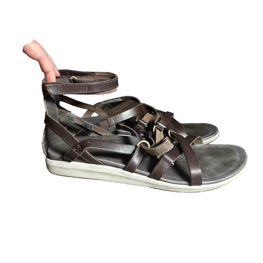 Merrell Women's Kalari Shaw Mid Sandal size 10 Brown Bracken comfort leather